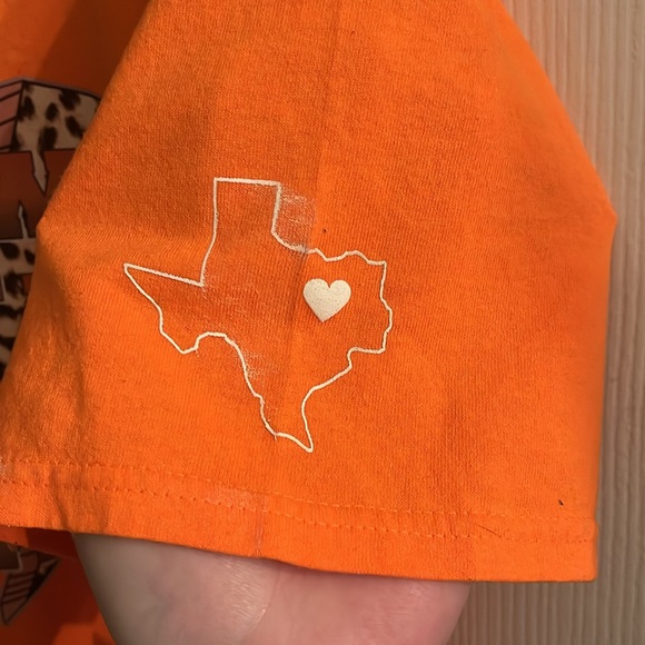 Cowboy take me away leopard print orange size large - Picture 4 of 6